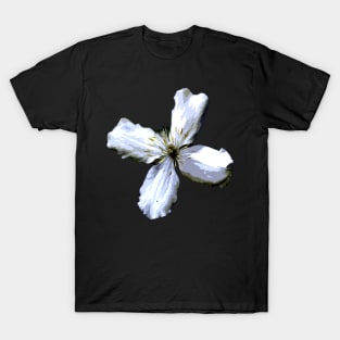 white flower T-Shirt